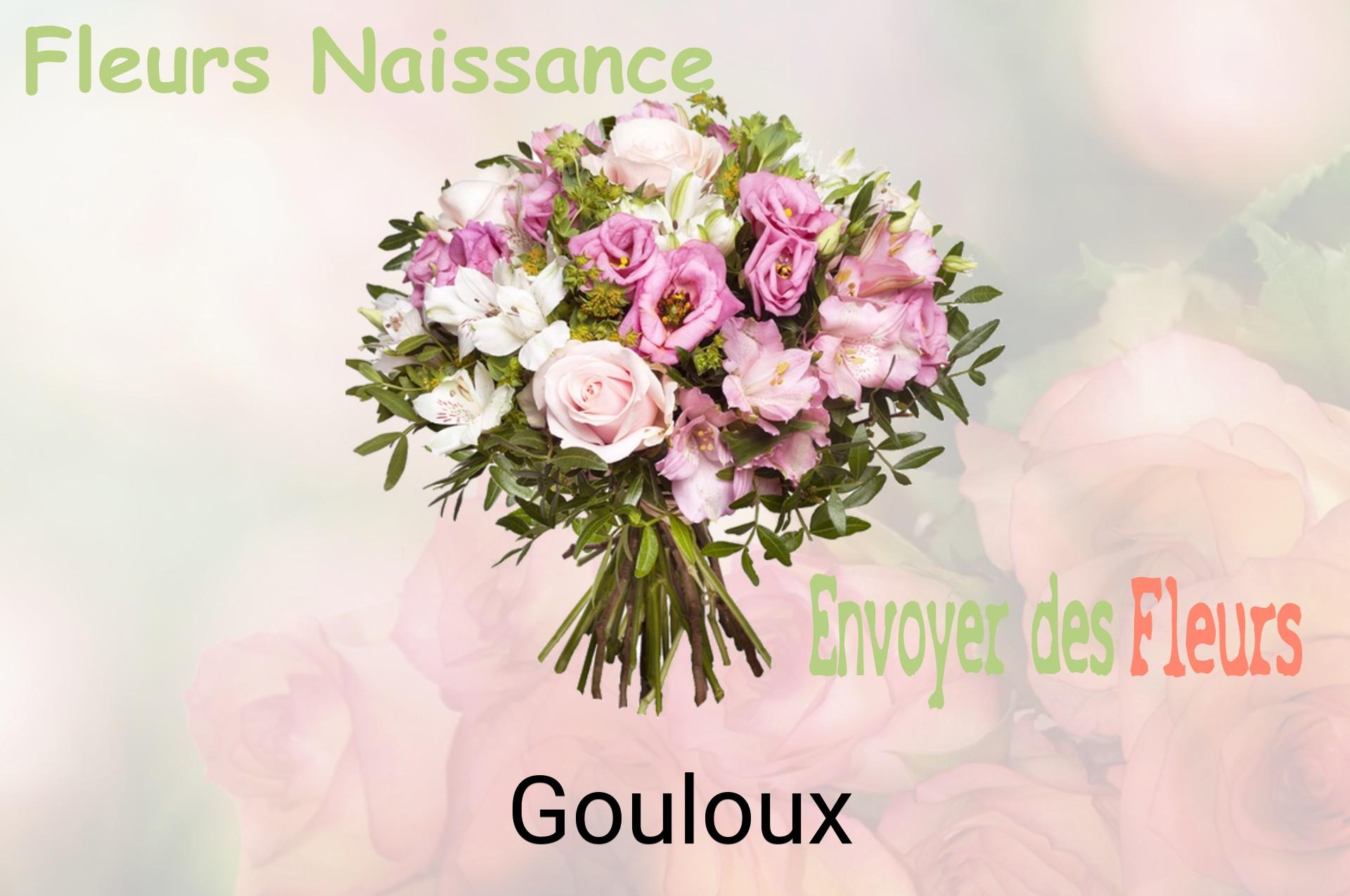 Bouquet de fleurs de naissance livré à Gouloux